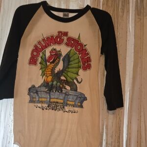 Rolling Stones Concert Shirt - Black and White